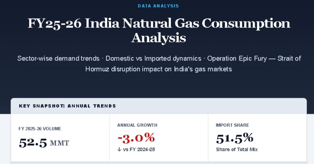 FY25-26 India Natural Gas Consumption Analysis
