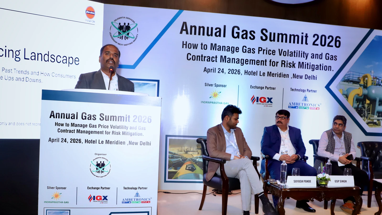 Ranjith Kumar presenting India Gas Pricing Landscape at Annual Gas Summit 2026